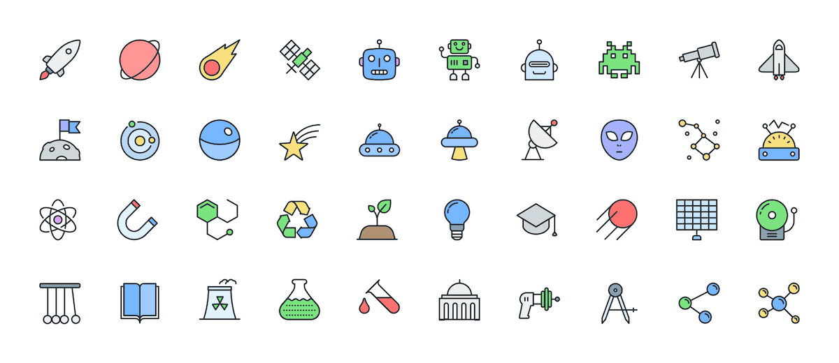 Colorful Icons - 05 Science